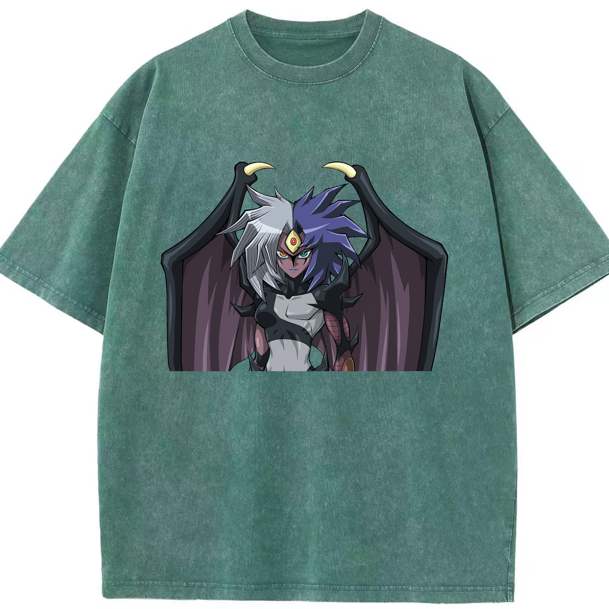 （画像用） 遊☆戯☆王 Yu-Gi-Oh! 綿100% ヴィンテージ風 半袖Tシャツ（フロントプリント）